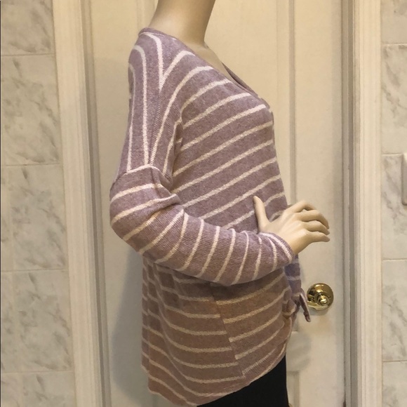 MAUVE & IVORY KNIT TOP - Picture 7 of 8